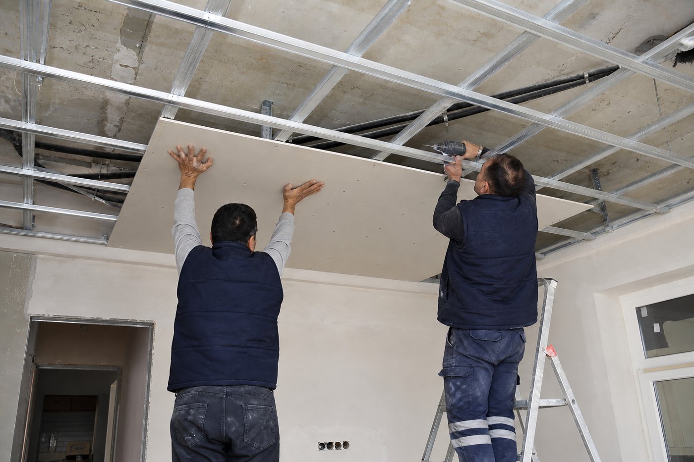 Alçıpan asma tavan montajı — temsili uygulama